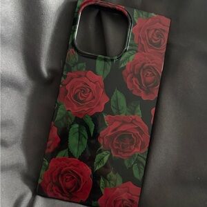 Flaunt IPhone 15 Pro Max Phone Case with Red Roses